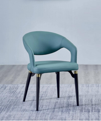 Blue he Dining room Chair Luxury 1-Seater Stylish One-Seater Wood Chairs