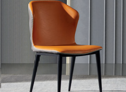 Black -Orange Dining room chair Designer Chairs Modern armchairs new