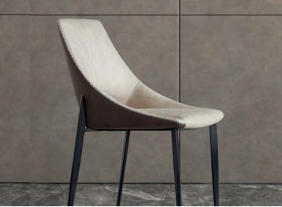 Beige Dining room chair Modern New Wooden Chairs Stylish Armrest Chairs