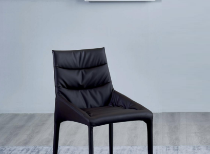 Black Upholstery Dining room chair Designer Textile Chairs Dining room Furniture