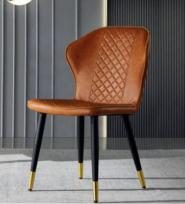 Brown Dining room Chair Modern 1-Seater Designer Single Seater Armchair