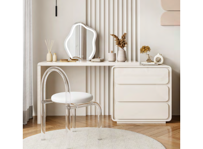 White Modern Dressing table Designer dressing table with drawers new