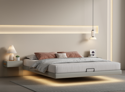 Gray Bedroom Wall Bed Designer Beds Luxury Wood Double Beds