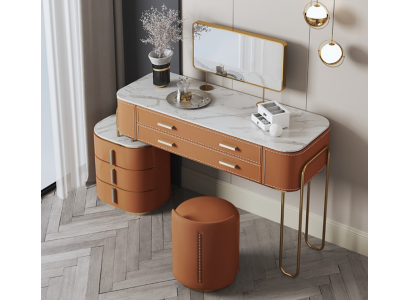 Bedroom two-tone dressing table dressing table 2x drawers new