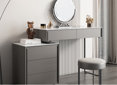 Gray Dressing table Designer Bedroom Furniture Wood Luxury Dressing Table