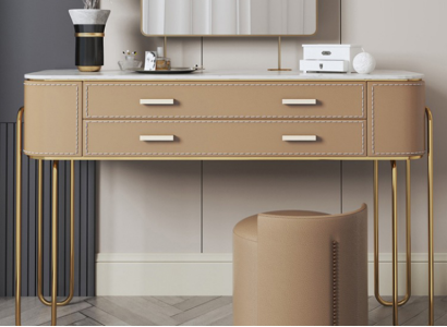 Brown dressing table designer dressing table with drawers luxury furniture