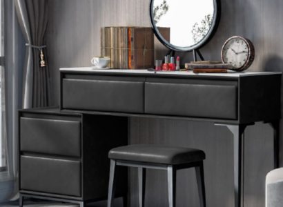 Bedroom dressing table dressing table black and drawer chair