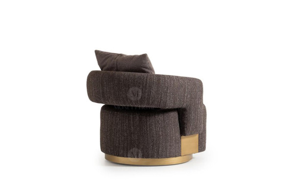 Armchair Single Seater Gray Wood Living room TV Chair Relax Chair