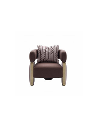 Cocktail chair armchair single seater living room club chair white fabric seat