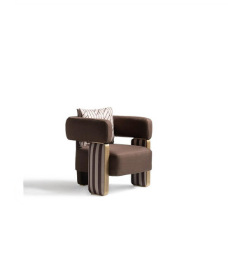 Cocktail chair armchair single seater living room club chair white fabric seat
