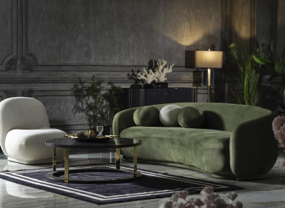 Suite fabric sofa sofa set upholstered sofa modern set 2-piece green sofa