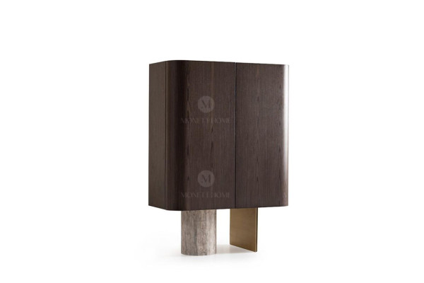 Bar Cabinet Wardrobe Wooden Cabinet Wood Bar Brown Drinks Design Bottles