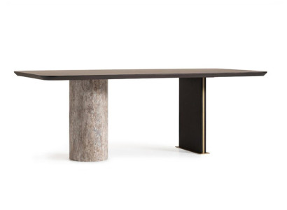 Dining table Dining room table Table Dining room Wood Brown 220 cm Modern