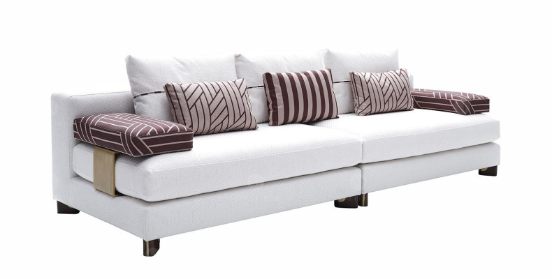 Sofa 4 Seater Fabric Sofa Sofa 4 Seater Upholstered Sofa White Sofas Modern