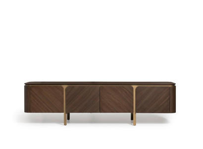 Sideboard TV cabinet Lowboard TV stand Table Wood Brown Wall unit Modern