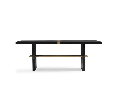 Dining table Dining room table Table Dining room Wood Black Dining room furniture