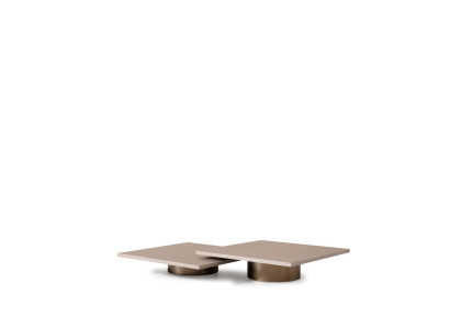 Group Tables Coffee table Coffee table Side table Wood Set Beige 2-piece
