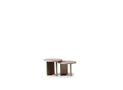 Group Side tables Coffee table Wood Table Set Beige Coffee table 2 pieces