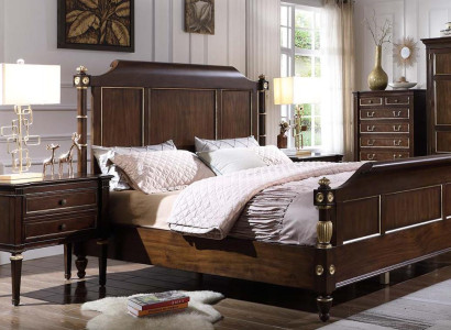 Bedroom Set Bed 2x Bedside tables Luxury new 3-piece Design Modern Wood