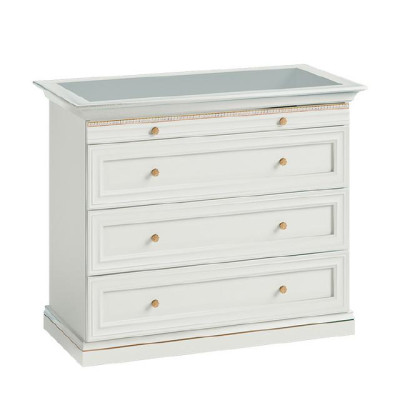 Classic Chest of drawers Chest of drawers Dresser cabinet Display case Glass Model V-K-G Chest of drawers new