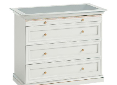 Classic Chest of drawers Chest of drawers Dresser cabinet Display case Glass Model V-K-G Chest of drawers new