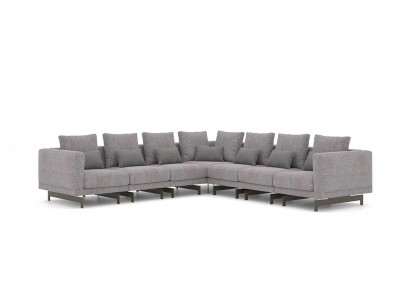 Living room Gray Corner sofa L-shape Designer Couch Textile Furniture Upholstered sofa new