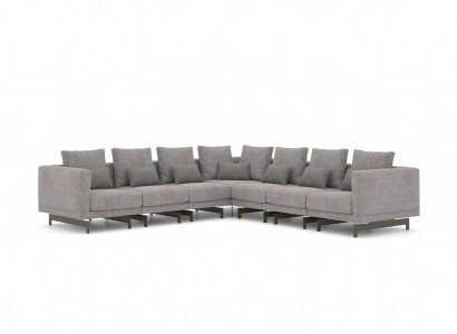 Living room Gray Corner sofa L-shape Designer Couch Textile Furniture Upholstered sofa new