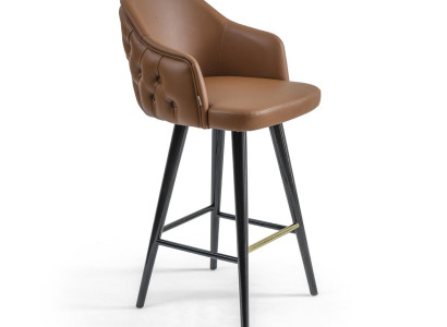 Luxury Chesterfield Bar Stool Brown Chair Stool Bar Modern new Furniture