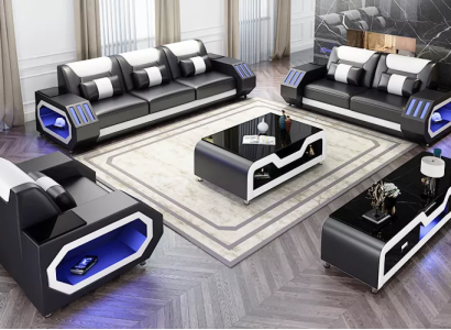 Modern leather sofa set couch upholstery sofa sets leather sofa sideboard new