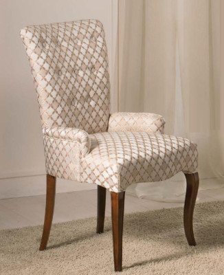 Armchair Upholstered Chair Armrest Luxury Armchair Chair Chairs Living room Dining room