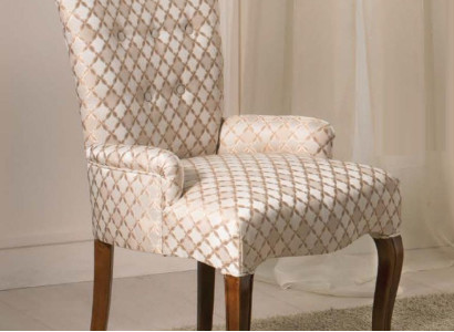 Armchair Upholstered Chair Armrest Luxury Armchair Chair Chairs Living room Dining room