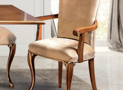 Chair 1 Seater Dining room Wood Armchair Italy Furniture Design Classic Armchairs
