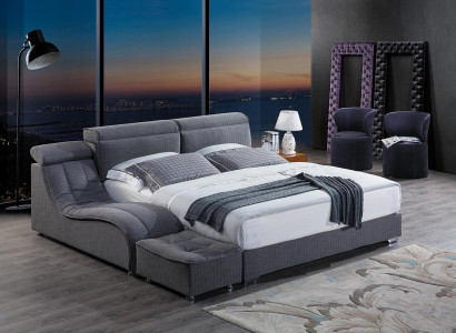 Designer Bed Textile Hotel Beds Double Bedroom Luxury 180x200 Bed frame