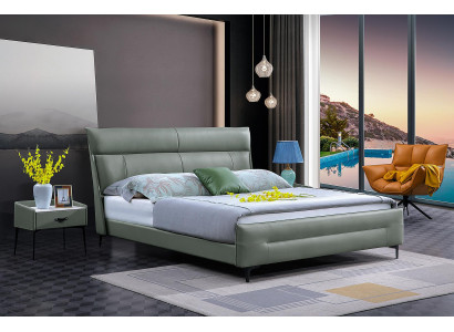 Complete's Bed Green Leather Bed Beds Luxury Design Bedroom Furniture 180x200