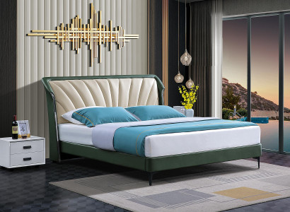 Bed frame Fabric Furniture Luxury Modern Beds Bed Textile Bedroom Design new