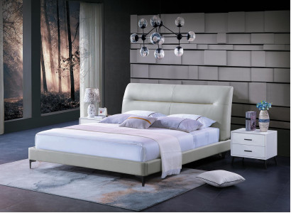 Bed Upholstery Design Luxury Double Hotel Beds Leather Sleep Room Luxury