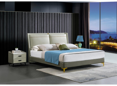 Double bed Luxury Furniture Beds Bedroom Double Bed Beige Hotel