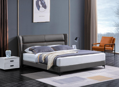 Luxury Bed Leather Bed Upholstered bed bed base Double Bedroom Marriage Bed Beds