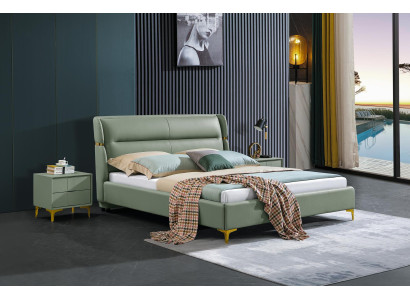 Bed Upholstery Design Luxury Double Decorative Hotel Beds Marriage Sleep Room Leather