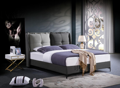 Bed upholstery design. Luxury Double Hotel Beds Marriage Sleep Room Leather