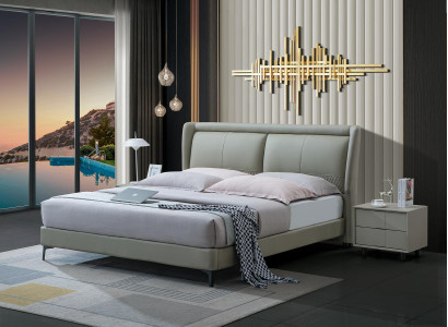 Luxury Bed Upholstery Design Double Beds Marriage Hotel Sleep Room Textile