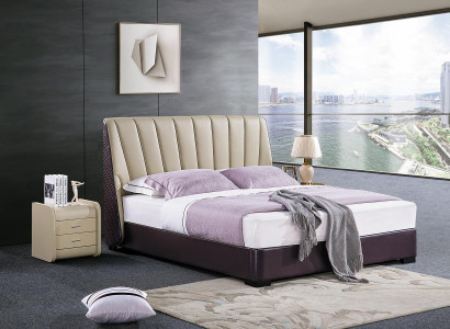 Bed Upholstered bed Luxury Bedroom Design Beds Textile Wood Bed frame new