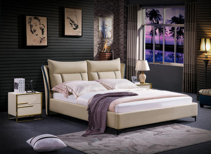 Double bed Bedroom Beds Luxury Double Furniture Bed Hotel Furnishings