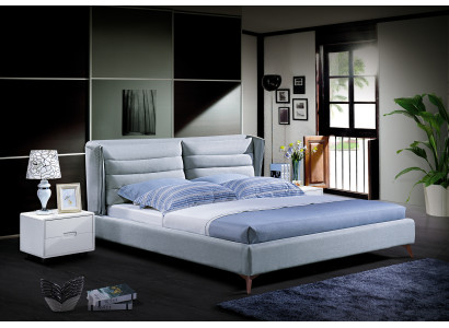 Wood Design Bed. Double Luxury Marriage Modern Hotel Frame Sleep Room