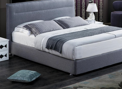 Luxury Box Spring Bed Fabric Hotel Blue e Beds Bedroom Furniture Design Double.
