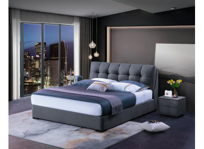 Bed Design Luxury Double Hotel Beds Marriage Sleep Room Blue Style White