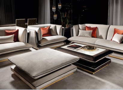 Sofa set 311 Seater Stool Set Furniture Sofa Upholstery Group Couch arredoclassic