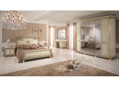 Bedroom Set Design Modern Luxury Furniture Bed 2x Bedside table 7 pcs. Italy new