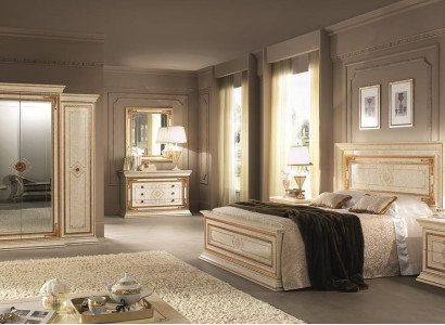 Bedroom Italian Furniture Set Luxury 6 Pieces Bed Beds Wardrobe Chest of drawers new