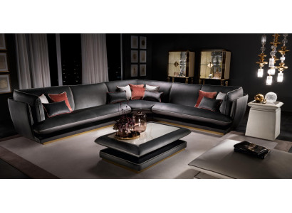 Sofa Couch Luxury Corner sofa Furniture Living room Upholstery Design Textile arredoclassic